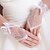 Недорогие Вечерние перчатки-Кружева До запястья Перчатка Свадебные перчатки С Стразы / Цветы