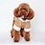 Χαμηλού Κόστους Ρούχα για σκύλους-Σκύλος Παλτά Φούτερ με Κουκούλα Ρούχα κουταβιών Μονόχρωμο Μοντέρνα Διατηρείτε Ζεστό ΕΞΩΤΕΡΙΚΟΥ ΧΩΡΟΥ Χειμώνας Ρούχα για σκύλους Ρούχα κουταβιών Στολές για σκύλους Κρασί Σκούρο καφέ Καφέ Στολές