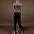 Недорогие Одежда для латинских танцев-Латино Кофты С кисточками Стразы Выступление Без рукавов Завышенная талия Спандекс