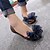 baratos Sandálias de mulher-Mulheres Sapatos PVC Verão Conforto Sandálias Caminhada Sem Salto Laço Vermelho / Azul / Champanhe