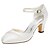 cheap Wedding Shoes-Women&#039;s Wedding Shoes Wedding Heels Bridal Shoes Bridesmaid Shoes Ankle Strap Heel Round Toe Classic Wedding Dress Party &amp; Evening Walking Shoes Stretch Satin Buckle Fall Spring Summer Solid Colored