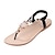 ieftine Sandale de Damă-Pentru femei Sandale Sandale de cristal Sandale plate Papuci flip-flop Sandale plate Cristal Găuri Toc Drept Confortabili Plajă PU Vară Negru Albastru Bej