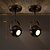 billige Spotlys-Ministil LED designere Skyllemonteringslys Metal Galvaniseret Rustikt / hytte Vintage Retrorød 110-120V 220-240V