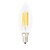 billige Elpærer-HRY 5pcs 6 W LED Filament Bulbs 560 lm E14 C35 6 LED Beads COB Decorative Warm White Cold White 220-240 V / 5 pcs / RoHS