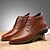 Χαμηλού Κόστους Ανδρικές Μπότες-Ανδρικά Fashion Boots Δερμάτινο Φθινόπωρο / Χειμώνας Ανατομικό Μπότες Περπάτημα Μαύρο / Καφέ