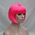 halpa Synteettiset trendikkäät peruukit-Synteettiset peruukit Suora Suora Bob-leikkaus Peruukki Vaaleanpunainen Pinkki Synteettiset hiukset Naisten Vaaleanpunainen