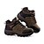 baratos Sapatos de desporto e ao ar livre-Men&#039;s Mid-Calf Boots Waterproof Cushioning Impact Wearable High-Top Fishing Hiking Cowsuede Leather Fall Winter Spring Army Green Brown / Breathable / Breathable