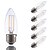 economico Lampadine-GMY® 6pcs 2 W 200 lm E26 / E27 Lampadine LED a incandescenza 2 Perline LED COB Oscurabile Bianco caldo / 6 pezzi