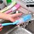 abordables Limpieza de la cocina-Cocina Limpiando suministros El plastico Cepillo y Trapo de Limpieza Utensilios 1pc