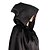cheap Movie &amp; TV Theme Costumes-Witch Cosplay Costume Cloak Halloween Props Men&#039;s Women&#039;s Movie Cosplay Black Cloak Christmas Halloween Carnival Polyester Linen