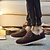 abordables Zapatos Oxford de hombre-Hombre Zapatos de gamuza Primavera / Otoño Botas de Moda Casual Al aire libre Oficina y carrera Zapatillas de deporte Paseo Cuero Nobuck Negro / Azul / Marrón / Combinación