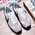 baratos Sapatos Desportivos para Homem-Masculino Tênis Conforto Primavera Outono Couro Ecológico Corrida Casual Cadarço Rasteiro Branco Preto Azul Rasteiro