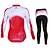 cheap Men&#039;s Clothing Sets-Mysenlan Women&#039;s Long Sleeve Cycling Jersey with Tights - Blue Pink Bike Clothing Suit Thermal / Warm Windproof Breathable Quick Dry Sports Spandex Patchwork Clothing Apparel / High Elasticity