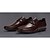 cheap Men&#039;s Oxfords-Men&#039;s Cowhide Spring / Fall Comfort Oxfords Slip Resistant Black / Brown