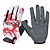 abordables Gants de vélo/VTT-Gants vélo / Gants Cyclisme Respirable Antidérapant Anti-transpiration Protectif Gants sport Hiver Gel de silicone VTT Vélo tout terrain Noir / Rouge Blanc + rouge. pour Adulte Extérieur