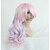 cheap Costume Wigs-Synthetic Wig Cosplay Wig Wavy Kardashian Wavy With Bangs Wig Pink Very Long Pink Synthetic Hair Women‘s Highlighted / Balayage Hair Side Part Pink hairjoy Halloween Wig