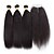 Недорогие Пряди натуральных волос-Перуанские волосы Kinky Curly Человека ткет Волосы 3 комплекта с закрытием Ткет человеческих волос Черный Расширения человеческих волос / Кудрявый вьющиеся