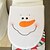 cheap Christmas Decorations-1 Sets Christmas Decorations Xmas Toilet Seat Cover And Rug Washroom Set Snowman Decorative Lids Promotions