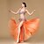 cheap Belly Dancewear-Belly Dance Outfits Performance Chiffon / Cotton / Polyester Beading / Ruffles / Flower Sleeveless Dropped Top