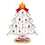 voordelige Kerstdecoraties-Kerstcadeau 1pc tafeldecoratie hout xmas bomen kerstboom met ornament voor de