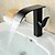 お買い得  浴室・洗面台用水栓金具-バスルームのシンクの蛇口 - 滝状吐水タイプ アンティーク銅 センターセット シングルハンドルつの穴Bath Taps