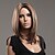 cheap Synthetic Trendy Wigs-Synthetic Wig Straight Straight Bob Wig Medium Length Medium Golden Brown Synthetic Hair Women&#039;s Highlighted / Balayage Hair Middle Part Brown