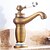 preiswerte Waschbeckenarmaturen-Waschbecken Wasserhahn - Standard Antikes Kupfer Mittellage Einhand Ein LochBath Taps