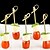 cheap Fruit &amp; Vegetable Tools-100Pcs Disposable Bamboo Fork Party Buffet Fruit Desserts 12cm