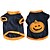 economico Vestiti per cani-Gatto Cane Costumi Halloween T-shirt Zucca Halloween Inverno Abbigliamento per cani Blu scuro Costume Pile XS S M L