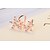 tanie Kolczyki-Damskie Kryształ Syntetyczny diament Kolczyki sztyfty Kolczyki z klipsem Cuff Kształt listka Serce Kwiat damska Podstawowy Elegancja Podwójna warstwa Blinging Codzienny użytek Srebro standardowe