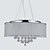 abordables Lustres-QINGMING® 8 lumières Batterie／Tambour Lampe suspendue Lumière d’ambiance Chrome Métal Verre Cristal 110-120V / 220-240V / E12 / E14