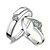 cheap Rings-Men&#039;s Women&#039;s Couple&#039;s Couple Rings Sterling Silver Imitation Diamond Heart Love Adjustable Open Ring Jewelry Silver For Wedding Party Daily Casual One Size