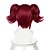 halpa Räätälöidyt peruukit-Synteettiset peruukit Suora Suora Peruukki Punainen Synteettiset hiukset Naisten Punainen OUO Hair
