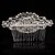 abordables خوذة الزفاف-Crystal / Fabric / Alloy Crown Tiaras / Hair Combs with 1 Piece Wedding / Special Occasion / Party / Evening Headpiece
