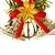 halpa Joulukoristeet-kaksinkertainen kulkuset joulukuusen koriste Garland seppele Merry Xmas kelloja roikkuu koriste kotiin festivaali tarvikkeita