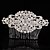 abordables خوذة الزفاف-Crystal / Fabric / Alloy Crown Tiaras / Hair Combs with 1 Piece Wedding / Special Occasion / Party / Evening Headpiece