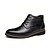 cheap Men&#039;s Boots-Men&#039;s Fashion Boots Cowhide Fall / Winter Comfort Boots Walking Shoes Black / Brown