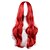 halpa Räätälöidyt peruukit-Synteettiset peruukit / Pilailuperuukit Laineita Tyyli Peruukki Punainen Punainen Synteettiset hiukset Naisten Punainen Peruukki Pitkä Cosplay-peruukki