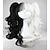 cheap Costume Wigs-Cosplay Costume Wig Synthetic Wig Cosplay Wig Wavy Kardashian Wavy Wig Black / White Synthetic Hair Women‘s Braided Wig African Braids White hairjoy Halloween Wig