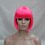 halpa Synteettiset trendikkäät peruukit-Synteettiset peruukit Suora Suora Bob-leikkaus Peruukki Vaaleanpunainen Pinkki Synteettiset hiukset Naisten Vaaleanpunainen