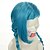 رخيصةأون باروكات تنكرية-الاصطناعية الباروكات باروكات مخصصة مموج مموج شعر مستعار أزرق شعر مستعار صناعي نسائي أزرق