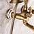 cheap Outdoor Shower Fixtures-Shower Faucet Set,Brass Rainfall Standard Spout Single Handle Two Holes Shower Faucets with Hot and Cold Switch and Ceramic Valve