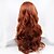 cheap Synthetic Lace Wigs-Synthetic Lace Front Wig Wavy Body Wave Lace Front Wig Long Auburn Synthetic Hair 18-26 inch Women&#039;s Natural Hairline Middle Part Red