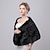 cheap Faux Fur Wraps-Shawls Faux Fur / Imitation Cashmere Wedding / Party Evening Women&#039;s Wrap With Pattern