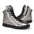 cheap Men&#039;s Sneakers-Men&#039;s Fashion Boots PU(Polyurethane) Winter Mary Jane Sneakers Slip Resistant Black / Silver
