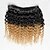 billige Ombre-weaves-3 Bundler Brasiliansk hår Krøllet Dyb Bølge Jomfruhår Nuance 18 inch Nuance Menneskehår Vævninger Menneskehår Extensions / 10A