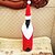 お買い得  クリスマス飾り-クリスマスデコレーションのためのクリスマスの赤ワインボトルバッグカバーバッグ夕食のテーブルの装飾の家クリスマス