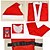 cheap Christmas Decorations-Holiday Decorations Santa Ornaments Party / Halloween / Novelty Red