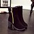 cheap Women&#039;s Boots-Women&#039;s Boots Fall / Winter Comfort PU Dress / Casual Chunky Heel Zipper Black / Red Walking