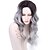 cheap Synthetic Trendy Wigs-Synthetic Wig Curly Body Wave Body Wave Middle Part Wig Long Grey Synthetic Hair 26 inch Women&#039;s Heat Resistant Fashion Ombre Hair Gray